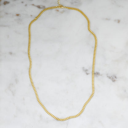 2mm Cuban Link Chain Necklace