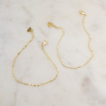 dainty chic gold bracelets for her