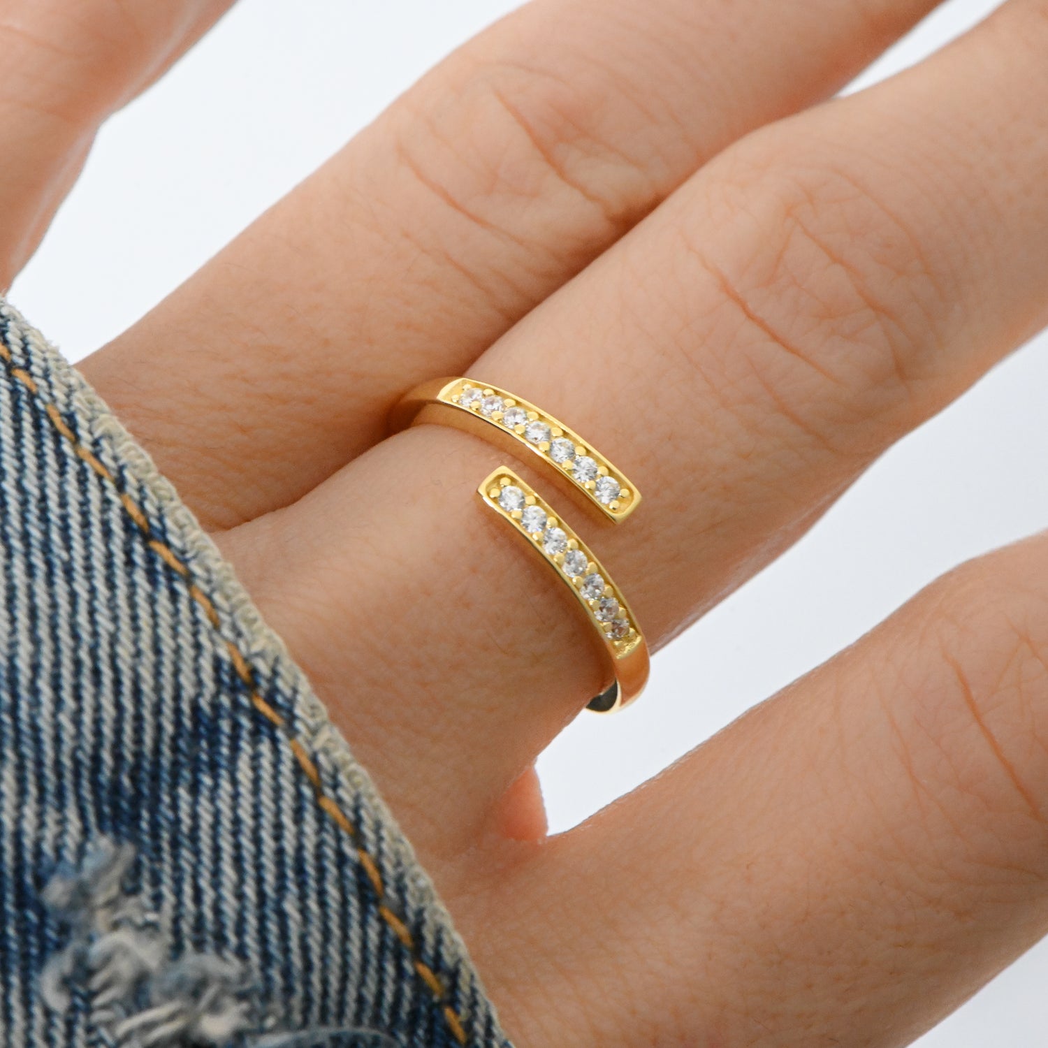 Spiral Studded Ring