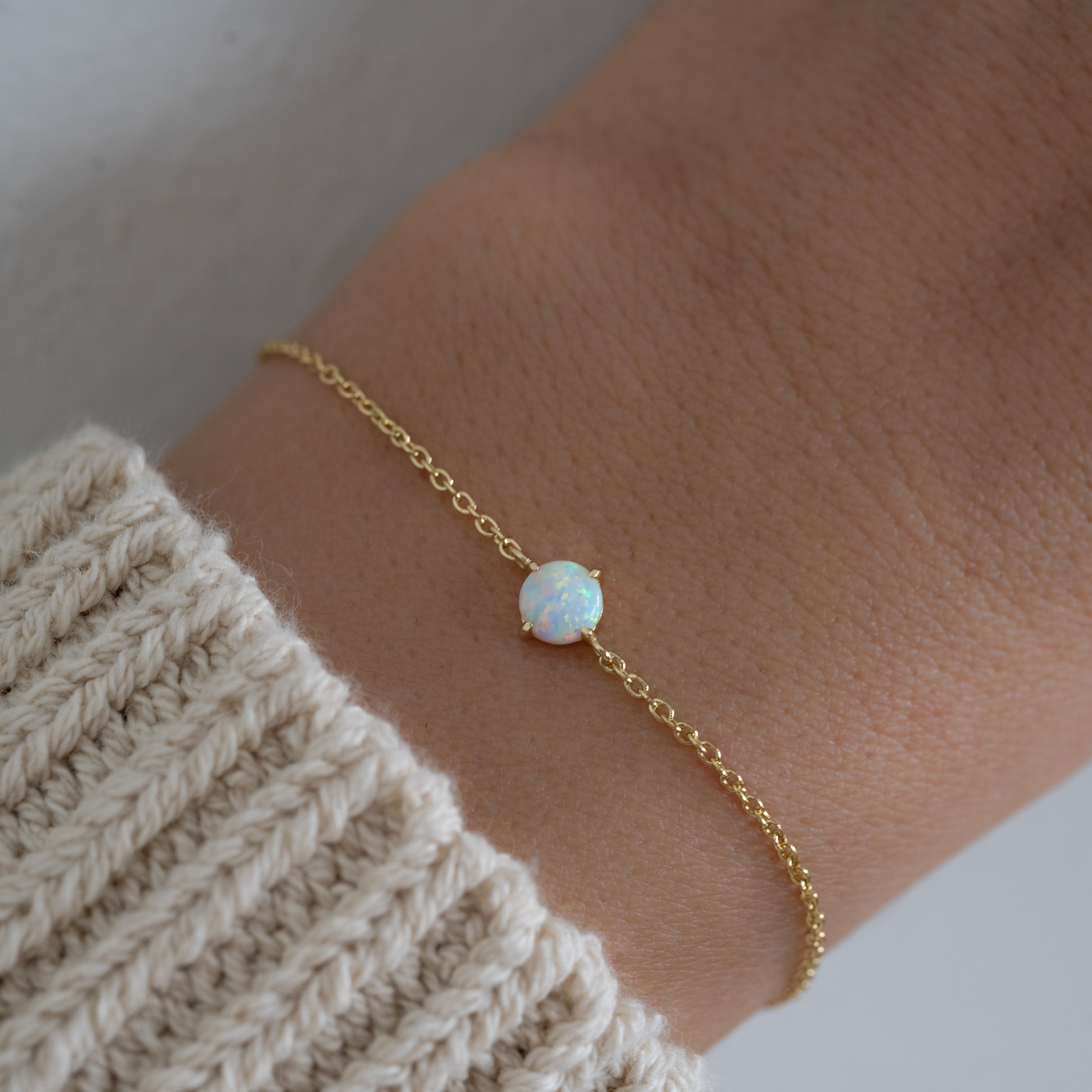 Opal bracelet online gold