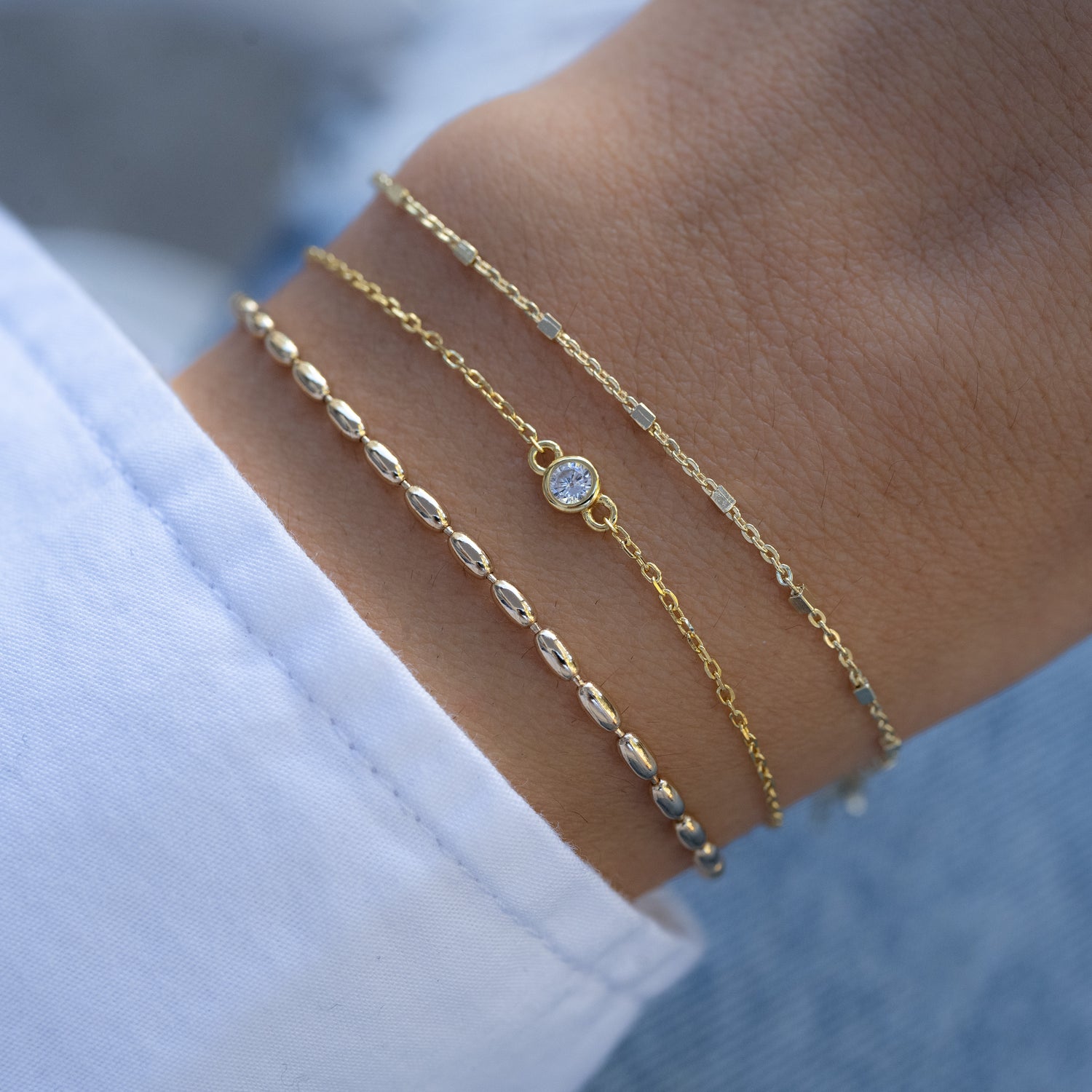 Diamond Bezel Bracelet
