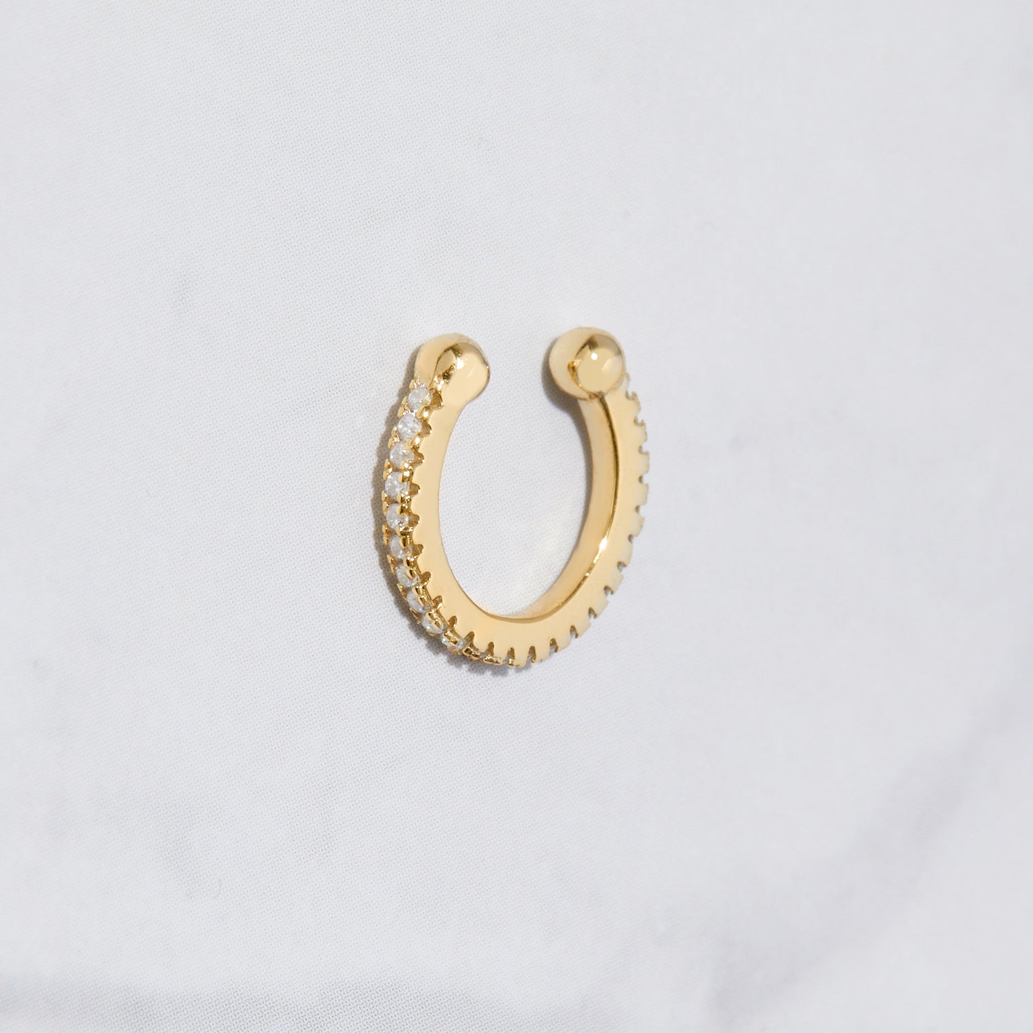 Single CZ Ear Cuff