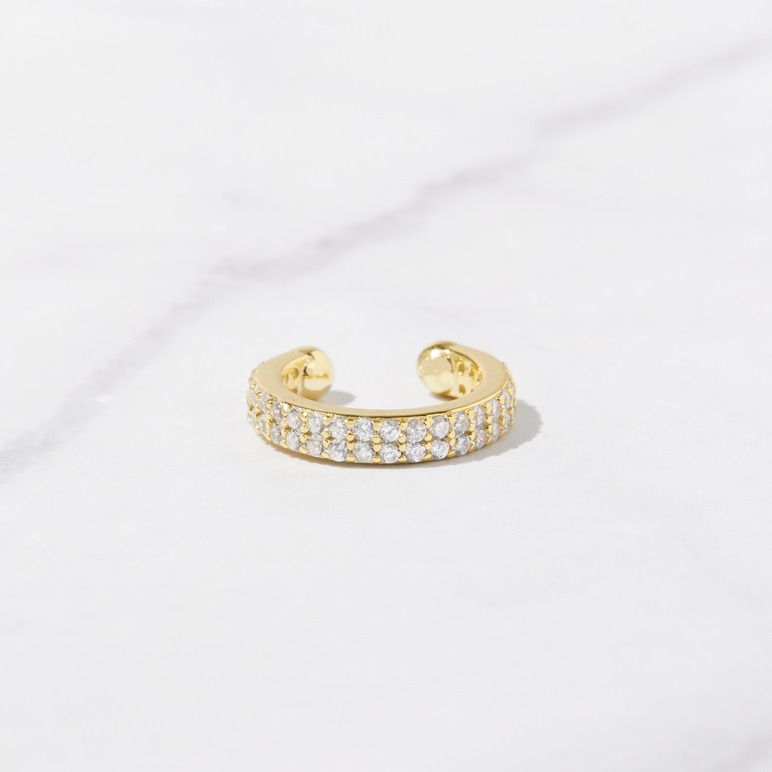Double Row CZ Ear Cuff
