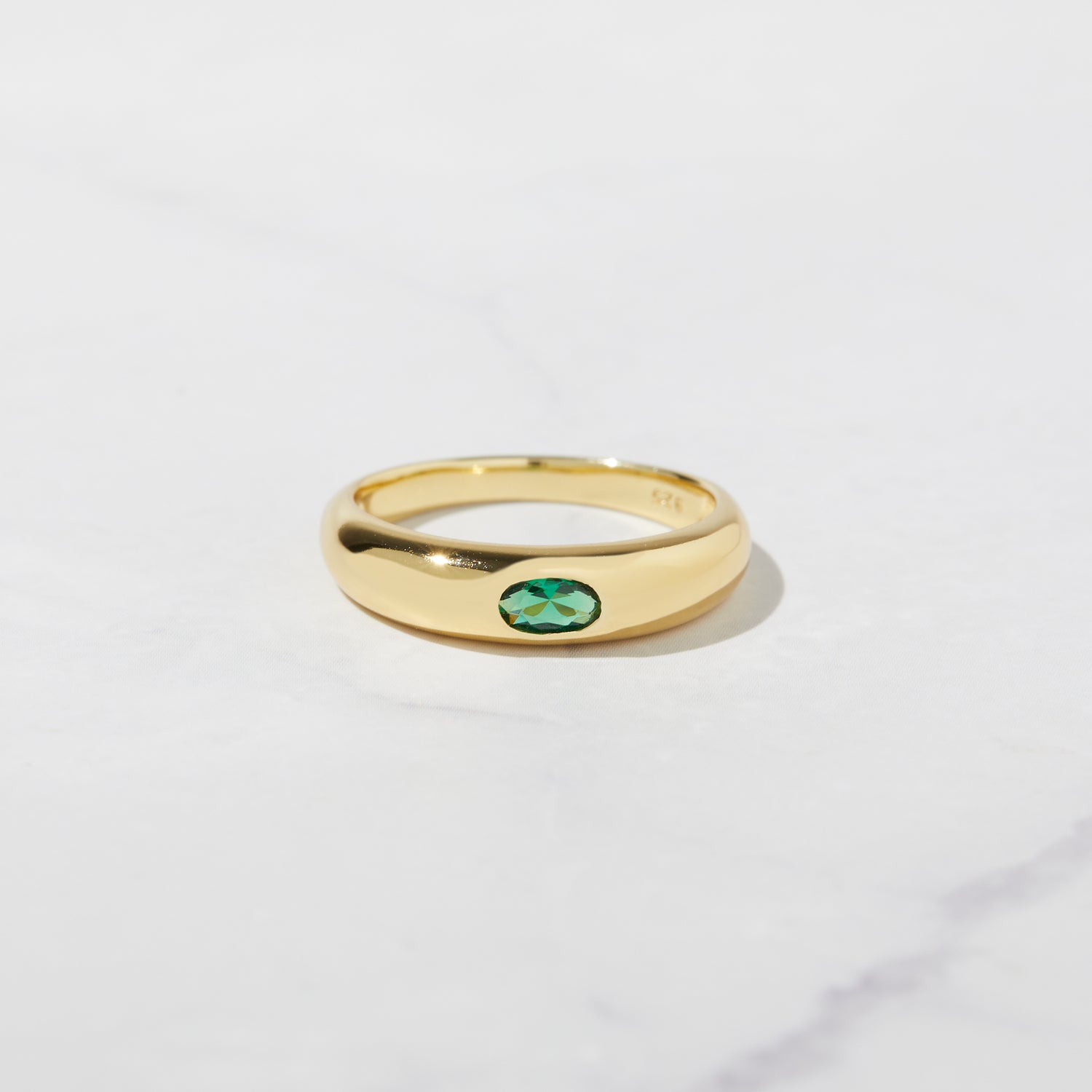 Emerald Dome Ring