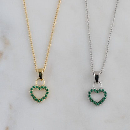 Emerald Heart Necklace
