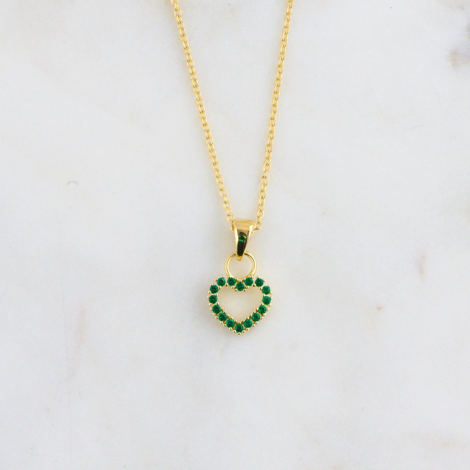 Emerald Heart Necklace