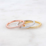 rose gold sterling silver gold plated eternity bands affordable high quality