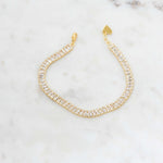 tennis bracelet for her with square cut stones