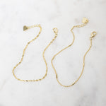 delicate chain bracelet set of two from Sami Jewels