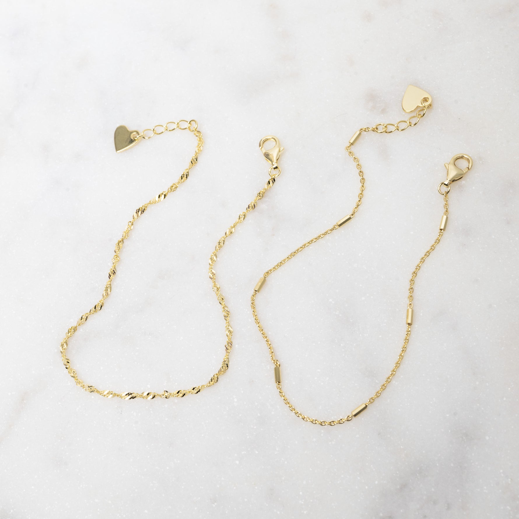 delicate chain bracelet set of two from Sami Jewels