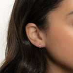 Religious tiny cross stud earrings for her