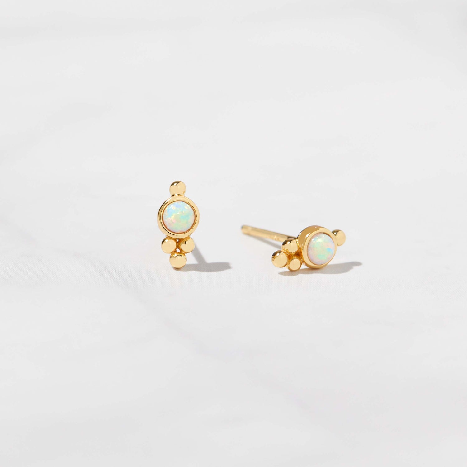 Embellished Opal Studs