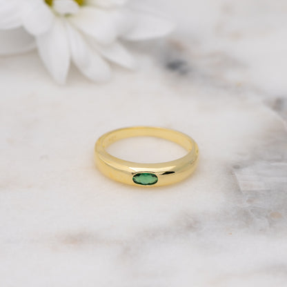 Emerald Dome Ring