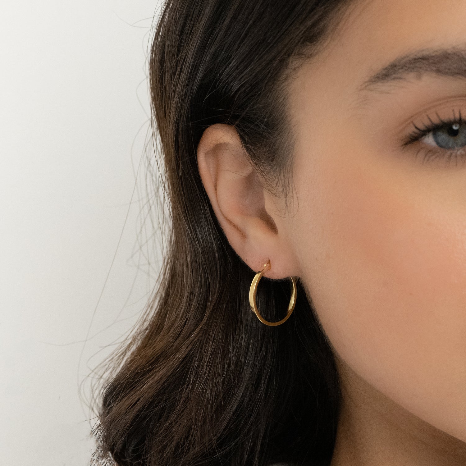 18mm Small Flat Hoops