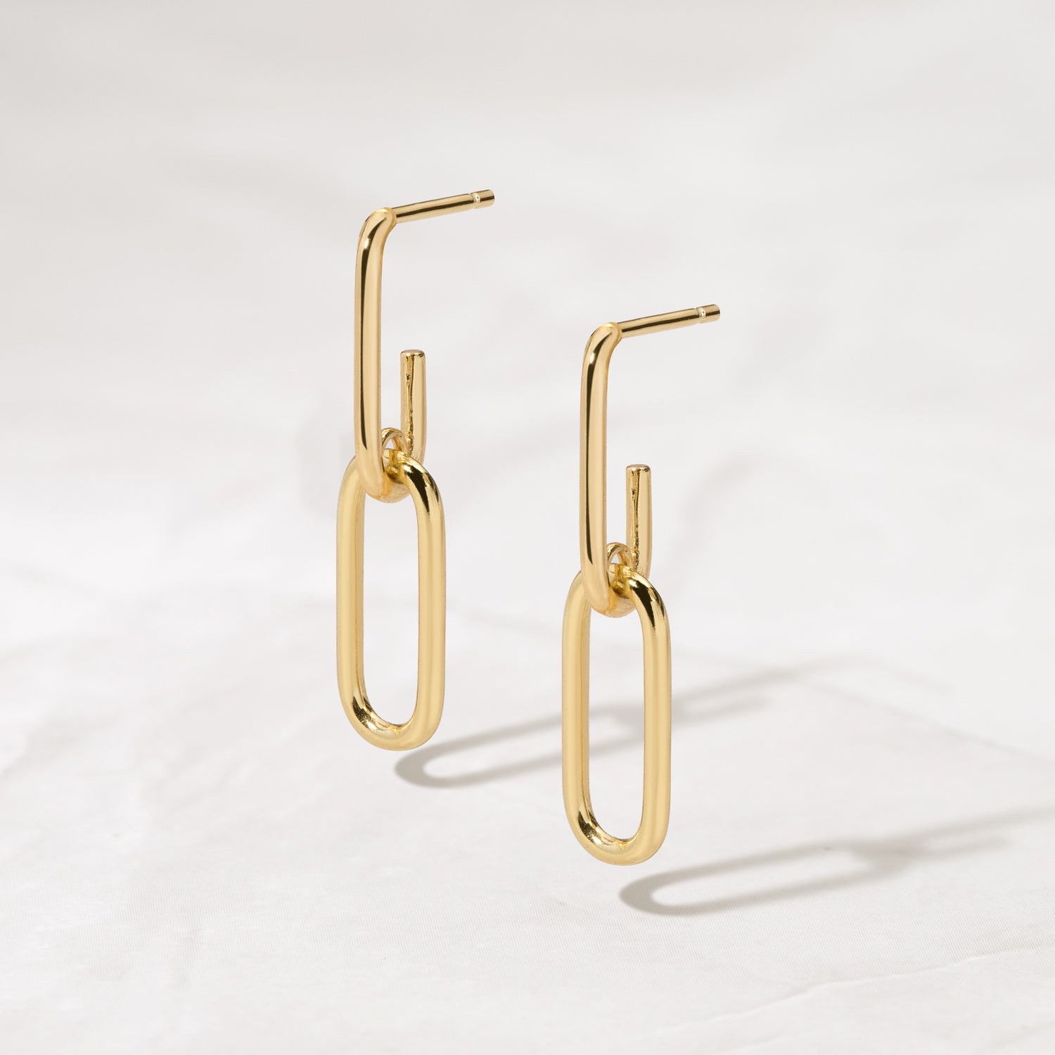 Paperclip Chain Earrings