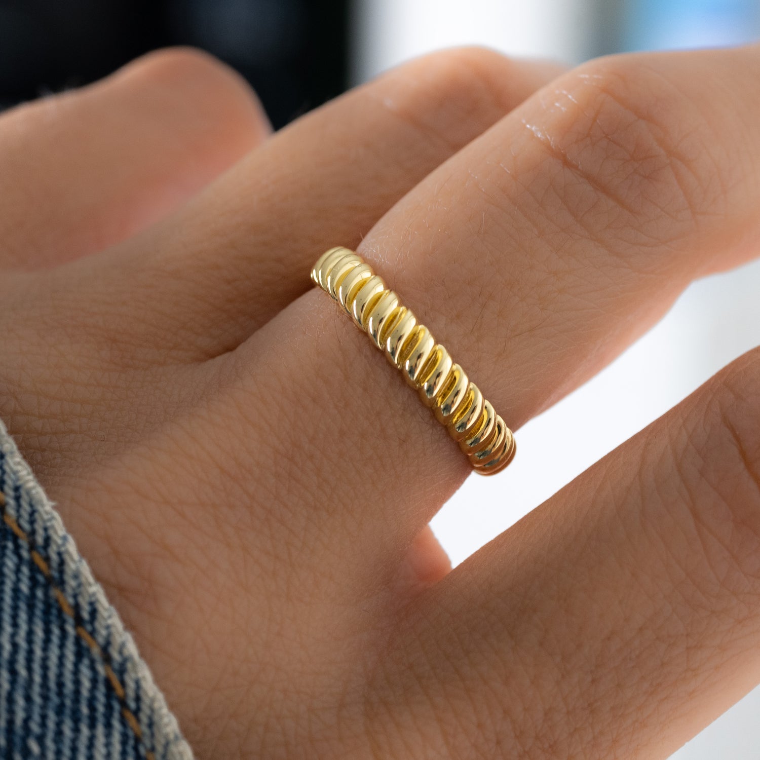 Textured Stacking Ring