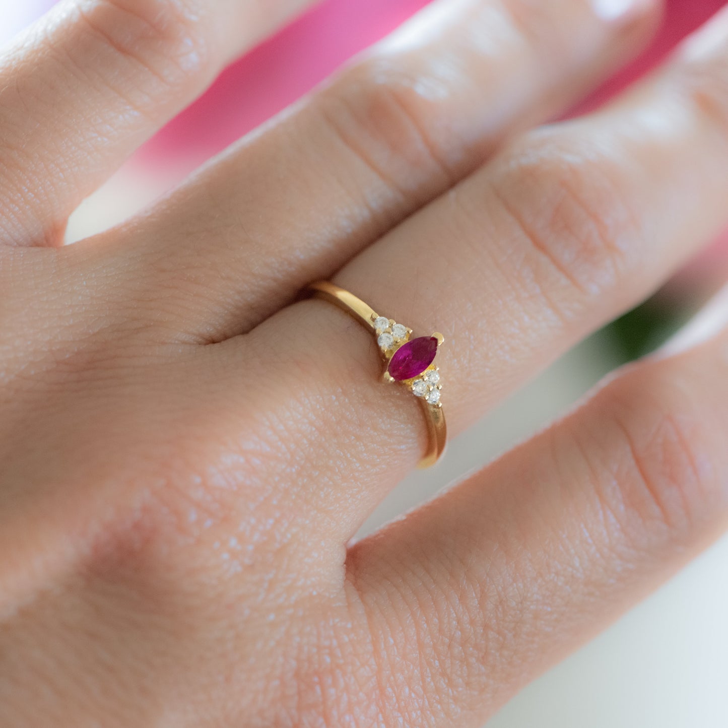 Ruby Marquise Ring