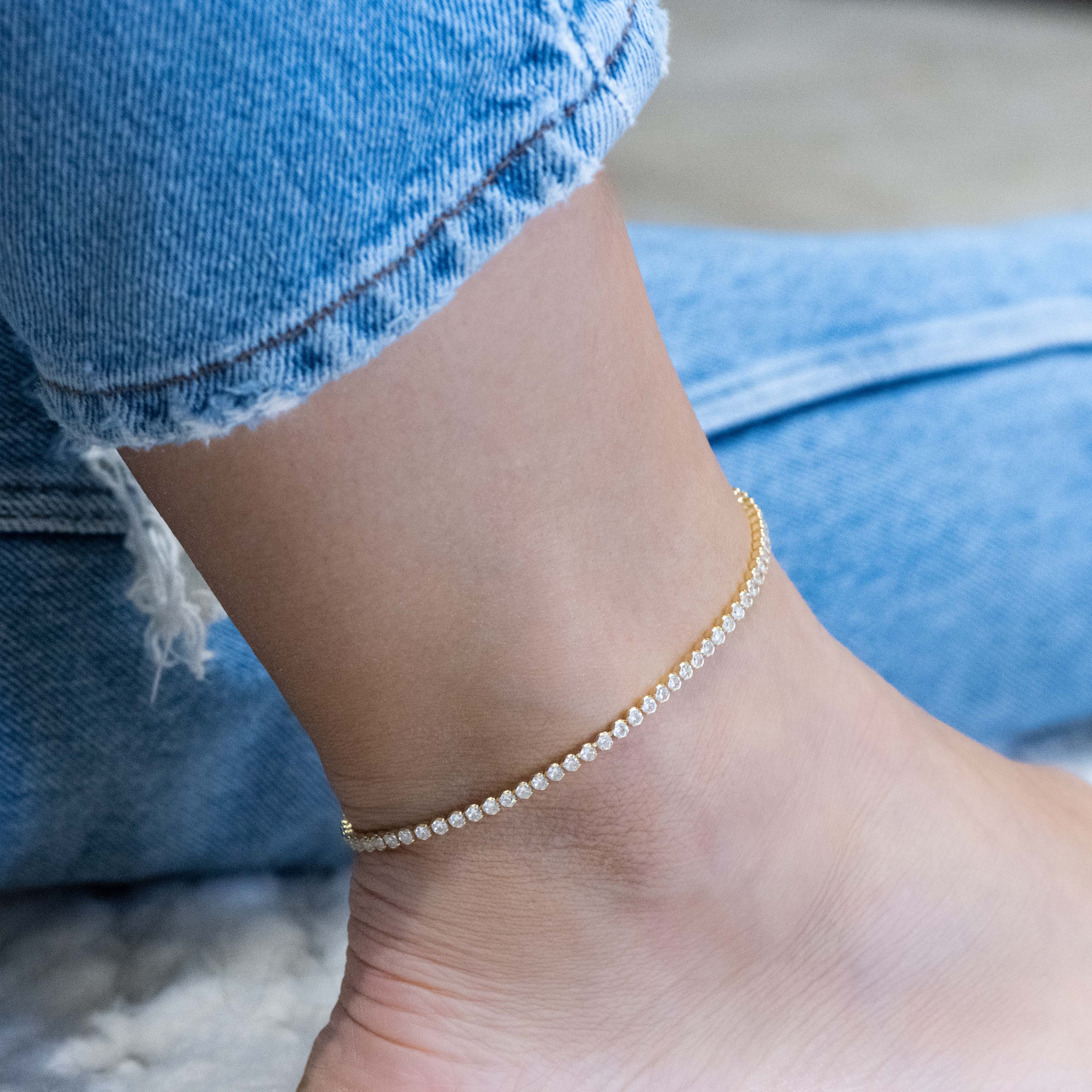 Tennis Anklet - LdiLinda Gioielli Personalizzati