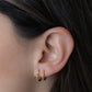 Beaded Huggie Hoop Earrings