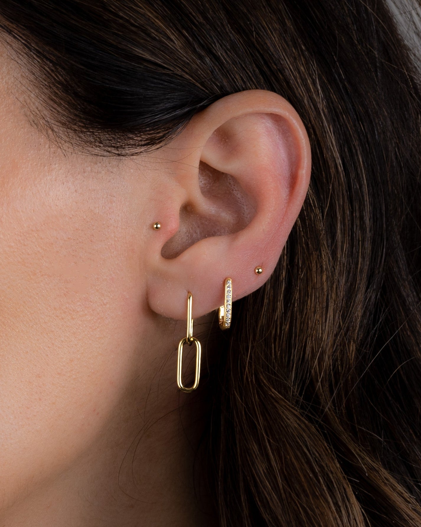 Paperclip Chain Earrings Sami Jewels