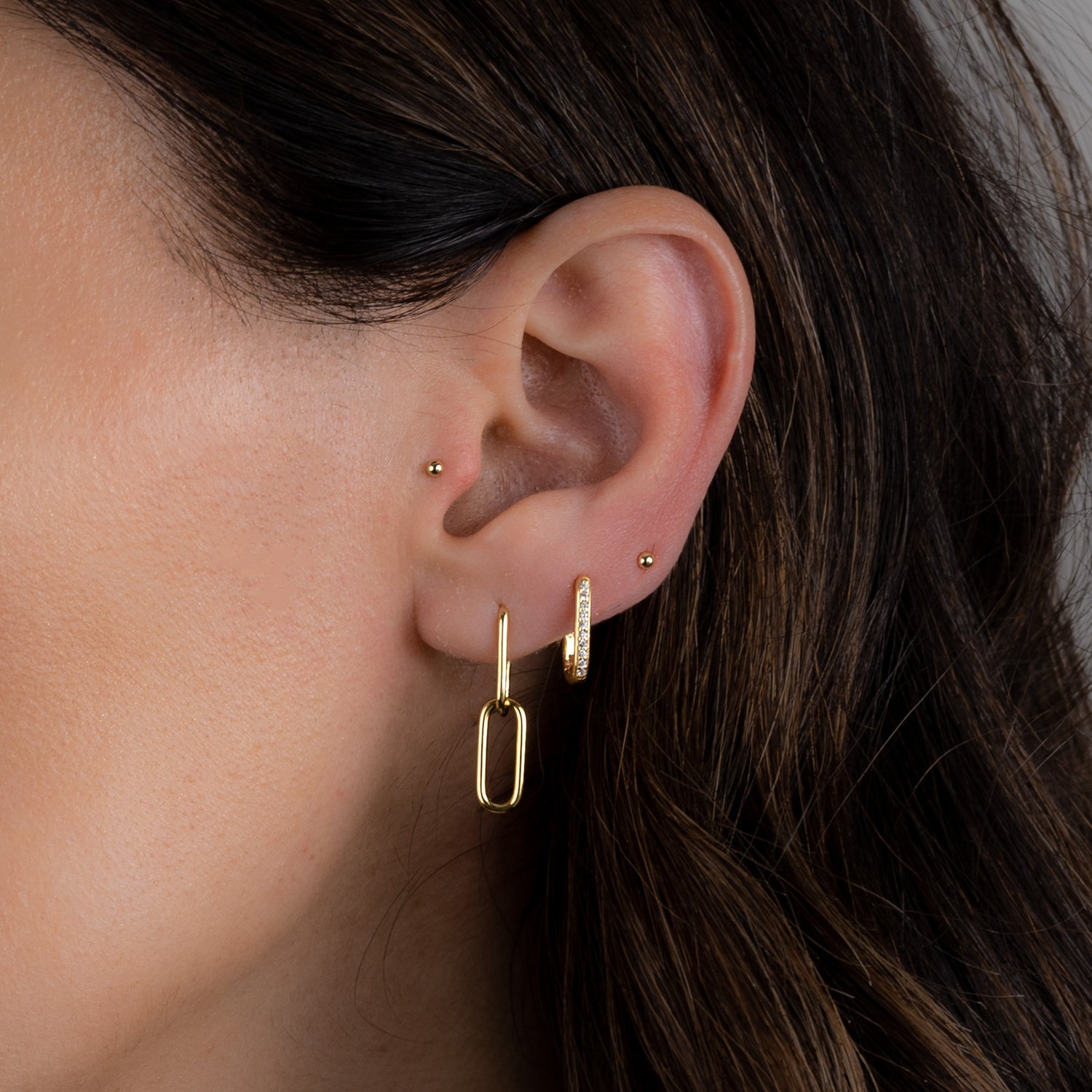 Paperclip Chain Earrings