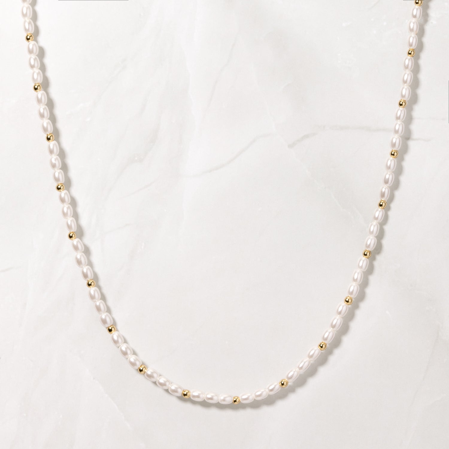 Beaded Pearl Necklace