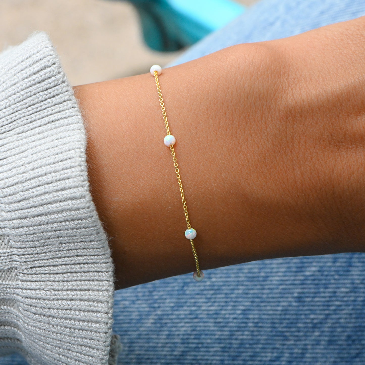 Opal Beaded Bracelet