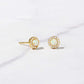 Opal Halo Studs