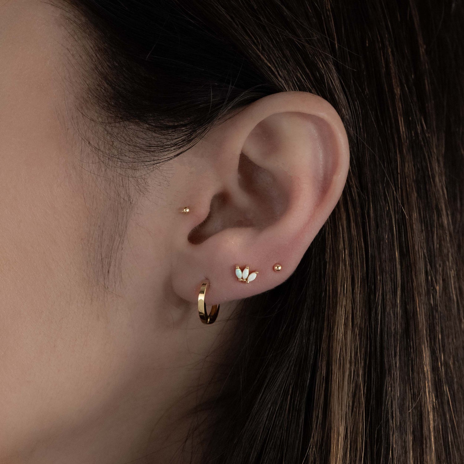 9mm Plain Huggie Hoops