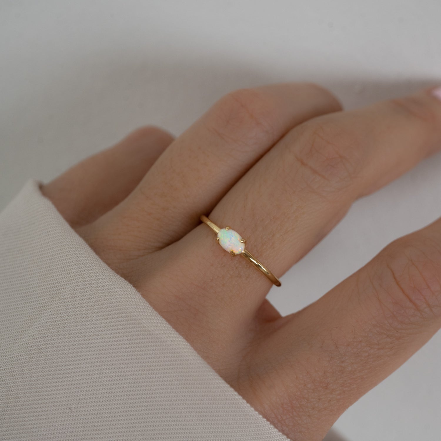 Opal Oval Ring