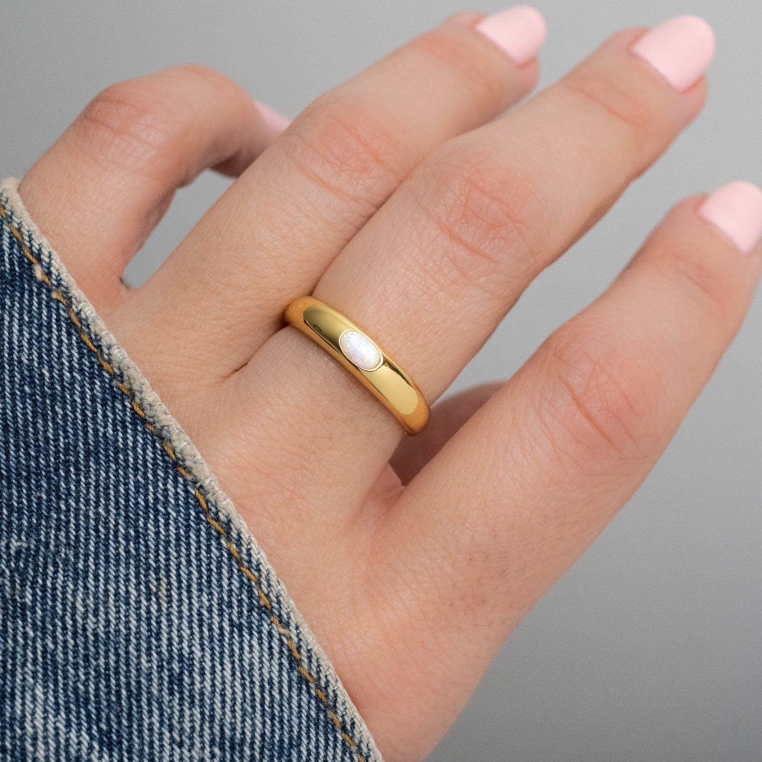 Opal Dome Ring