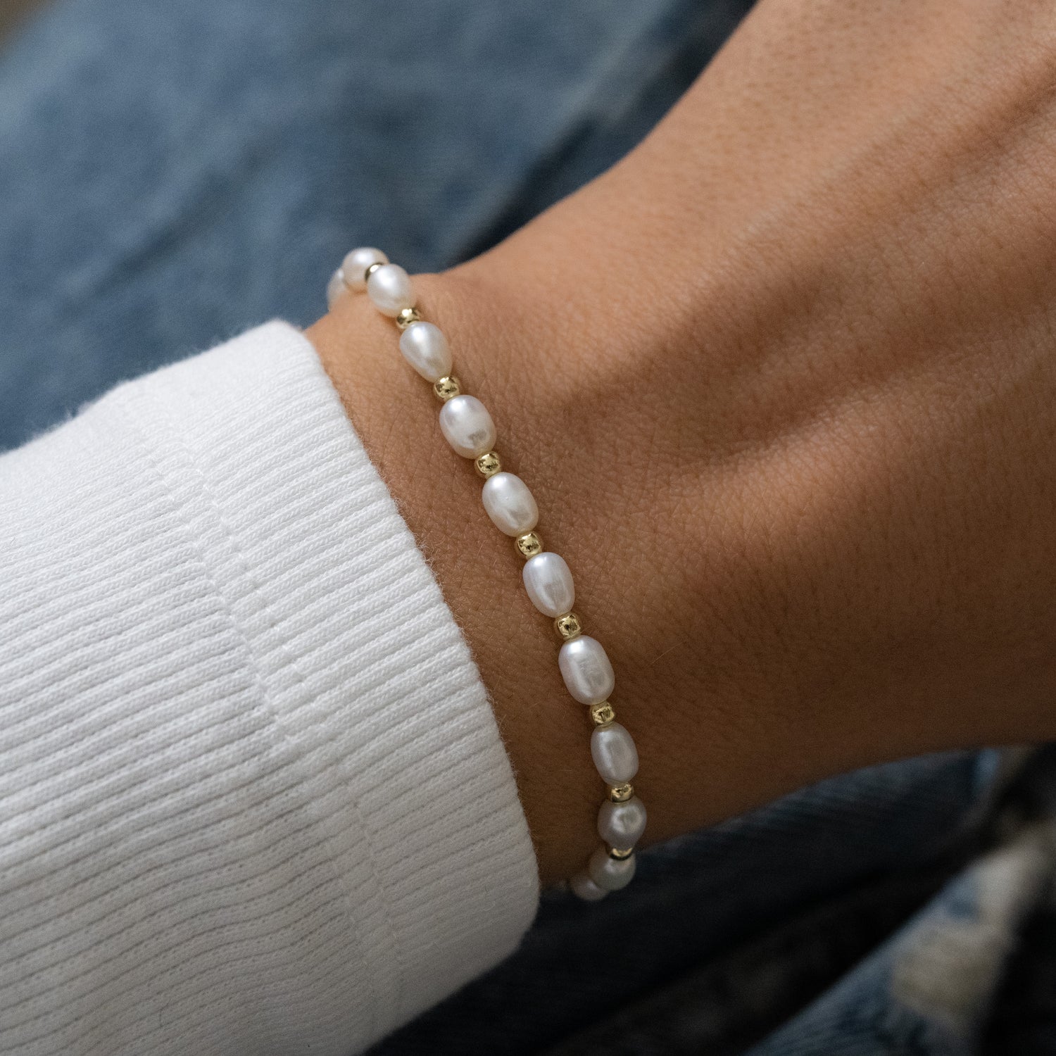 Freshwater Pearl Beaded Bracelet