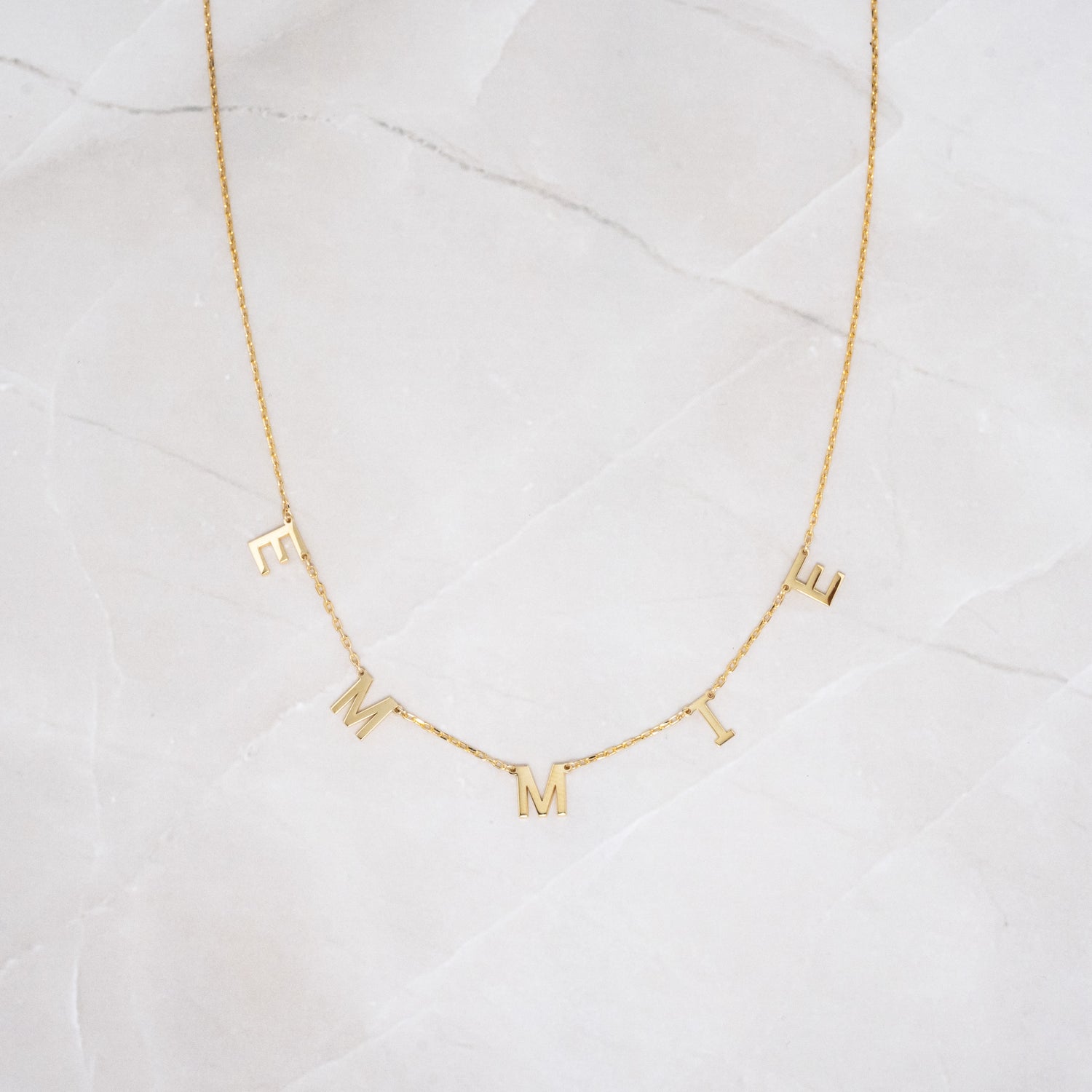 Custom Letter Name Necklace