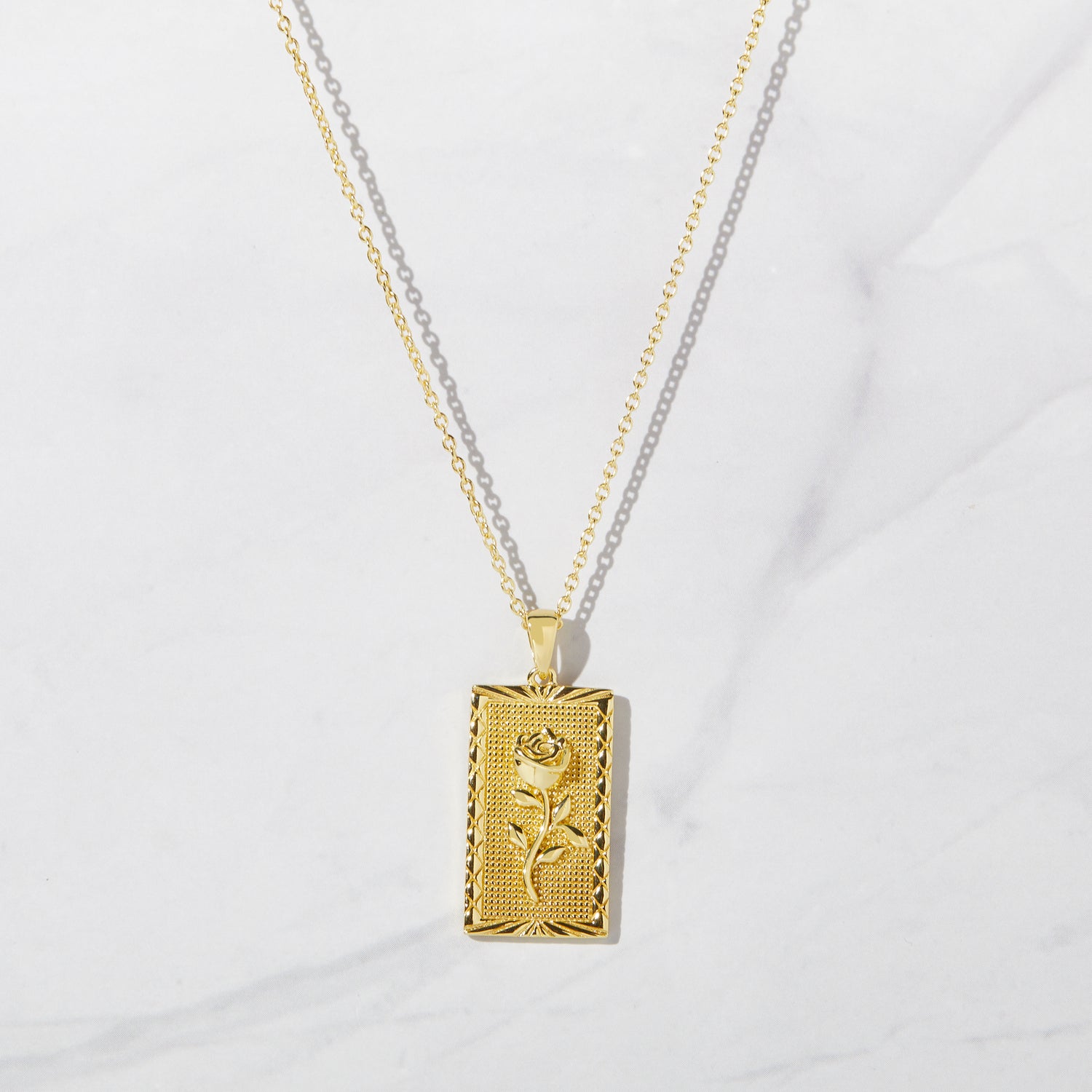 Rectangle Rose Medallion