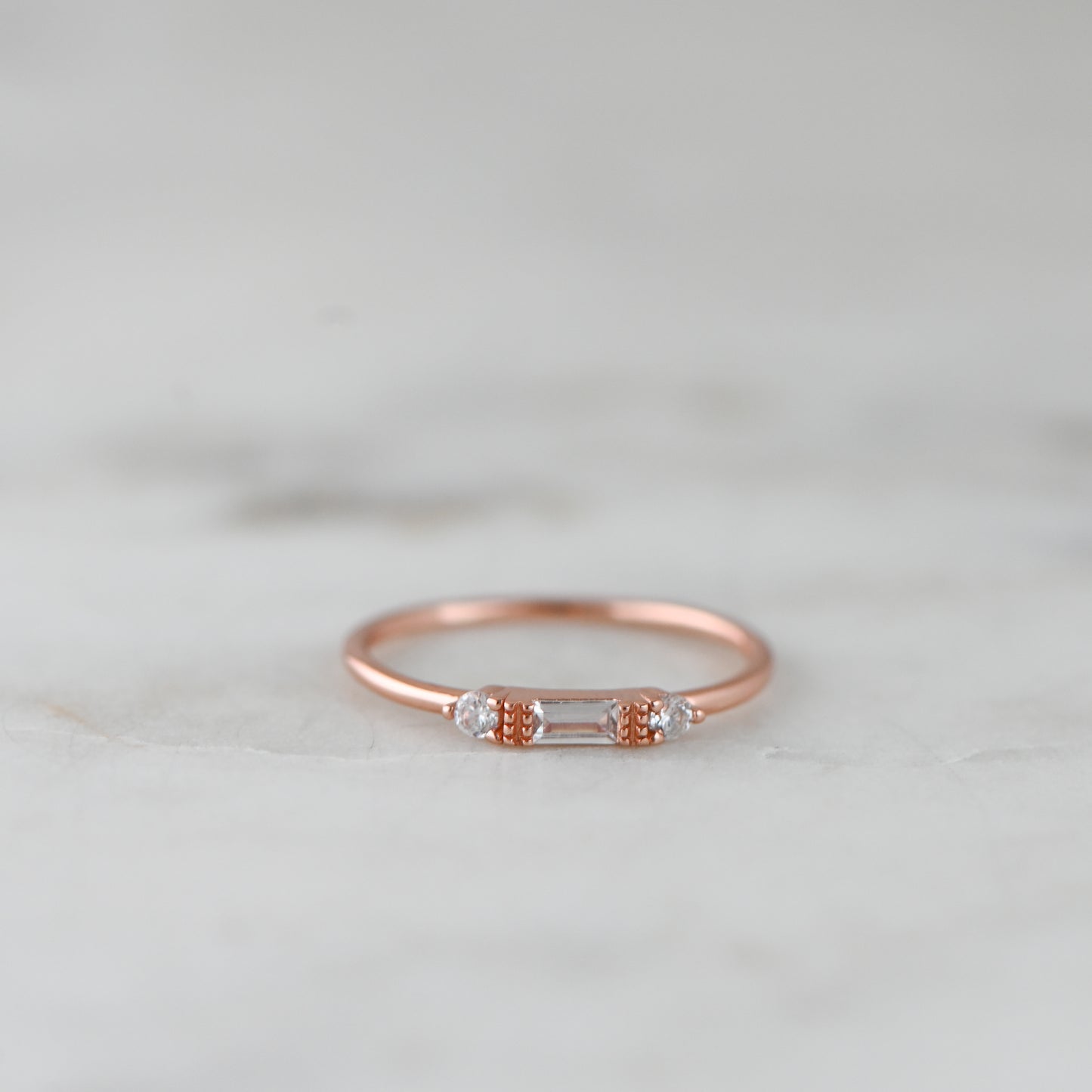 Dainty Baguette Ring