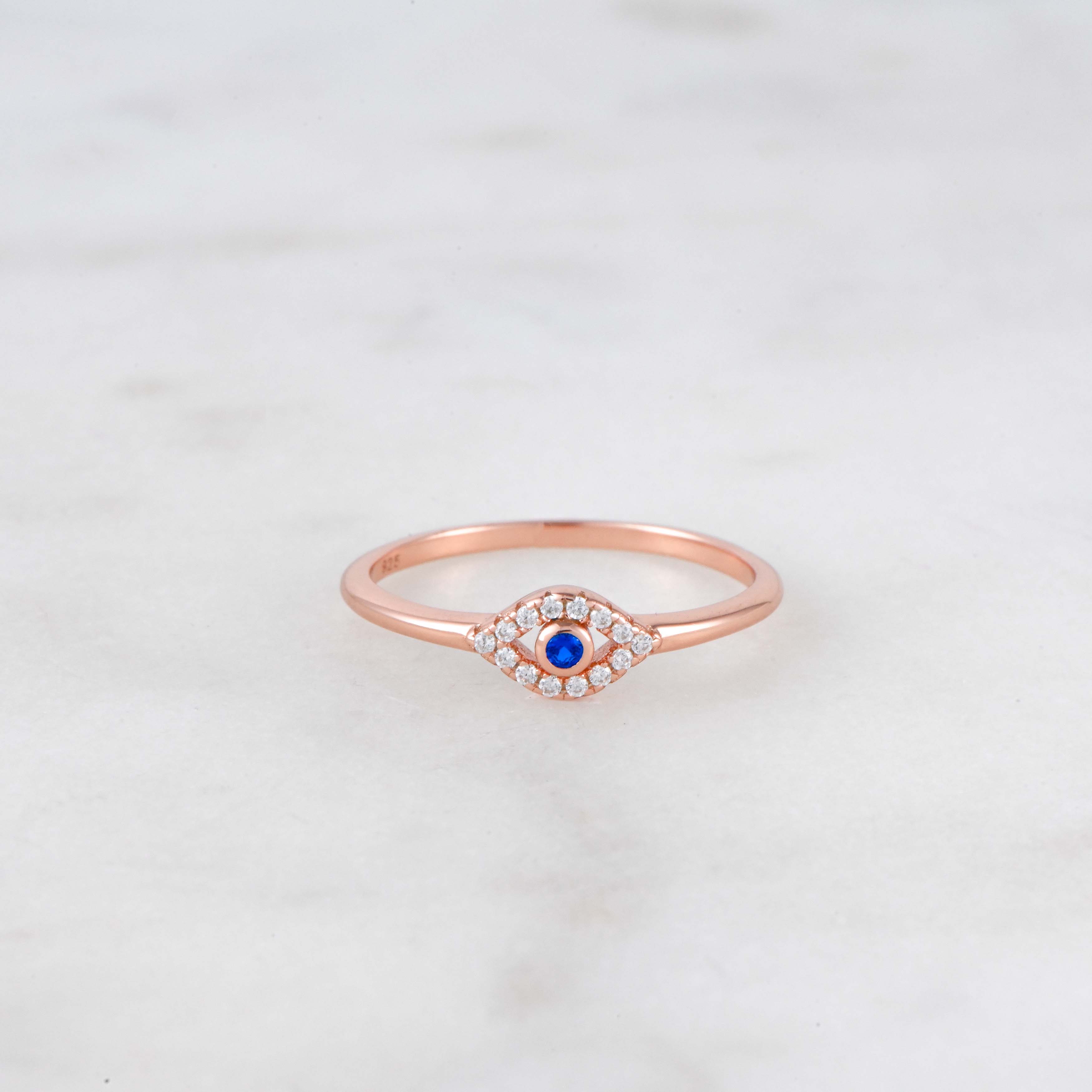 Evil Eye Baguette Lashes Diamond Ring | Nina Segal Jewelry