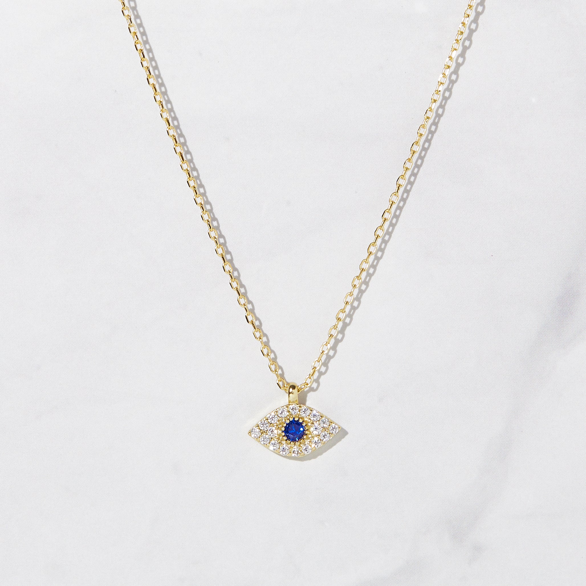 Blue sapphire evil eye necklace beautifully crafted in 18k gold. 🧿✨ |  Instagram