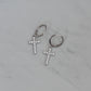 Cross Charm Huggies