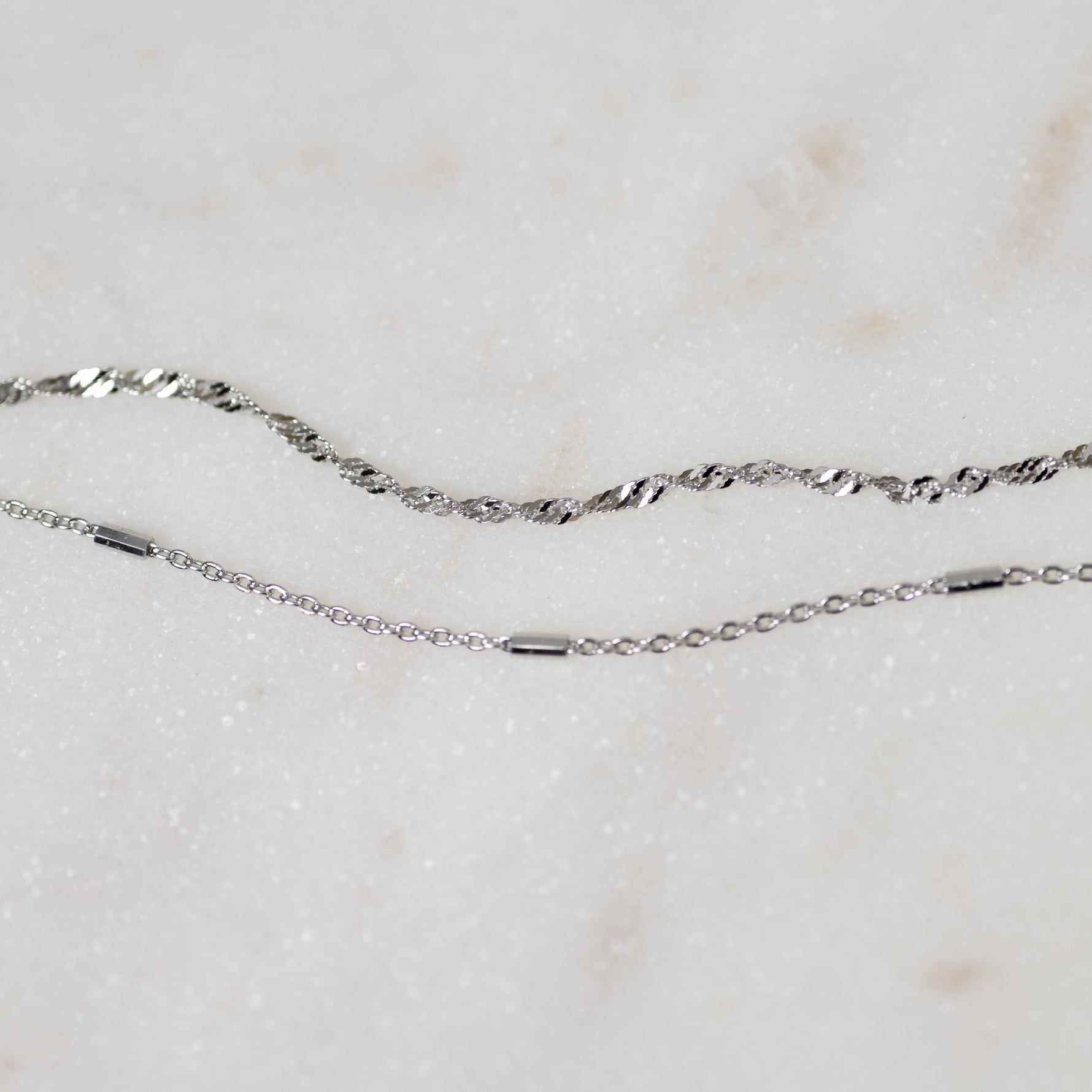 sterling silver chain bracelets for her