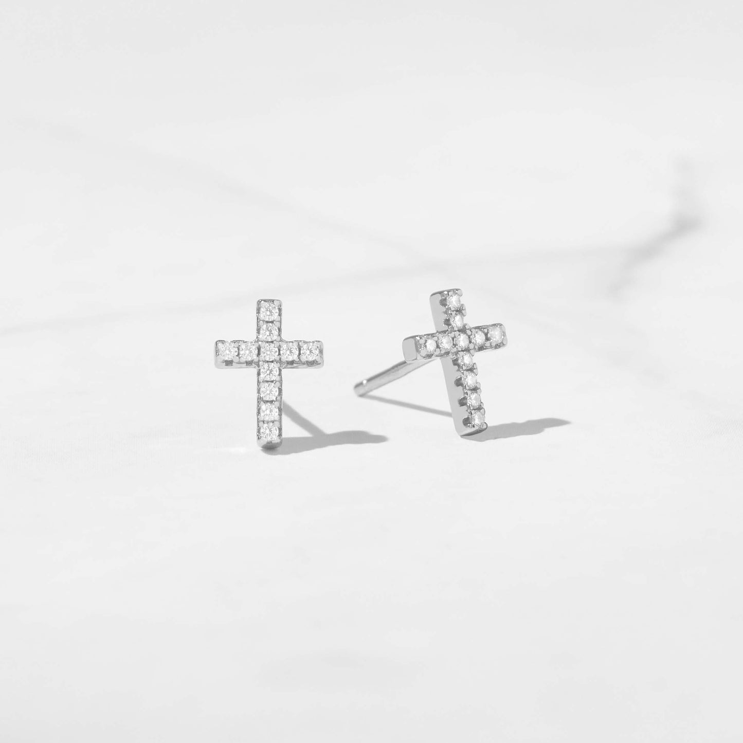 Tiny Cross Studs