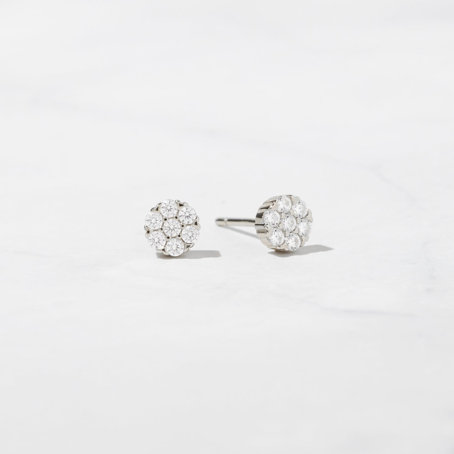 Diamond Cluster Studs (Multiple Sizes Available)
