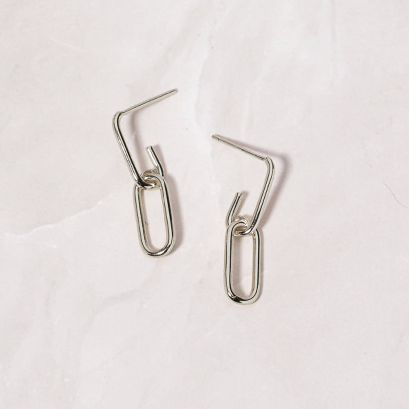 Paperclip Chain Earrings Sami Jewels