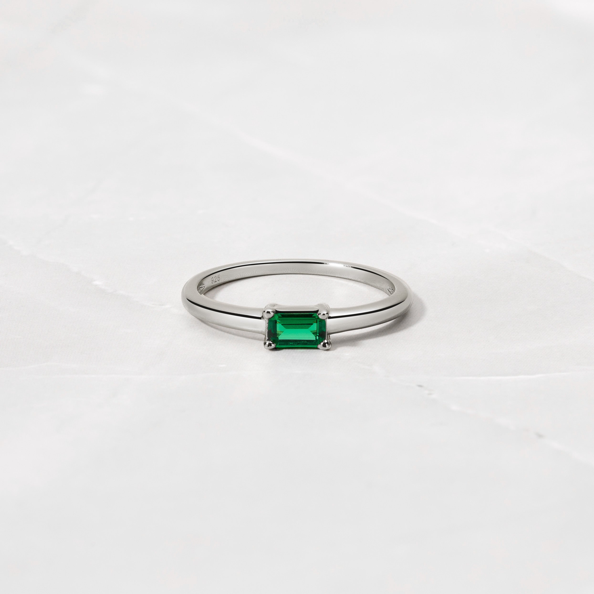 Tapered Matte Emerald Ring in Sterling Silver - Emerald Ring, Emerald Band, deals Sterling Silver Emerald Wedding Ring, Wedding Ring, Emerald Ring