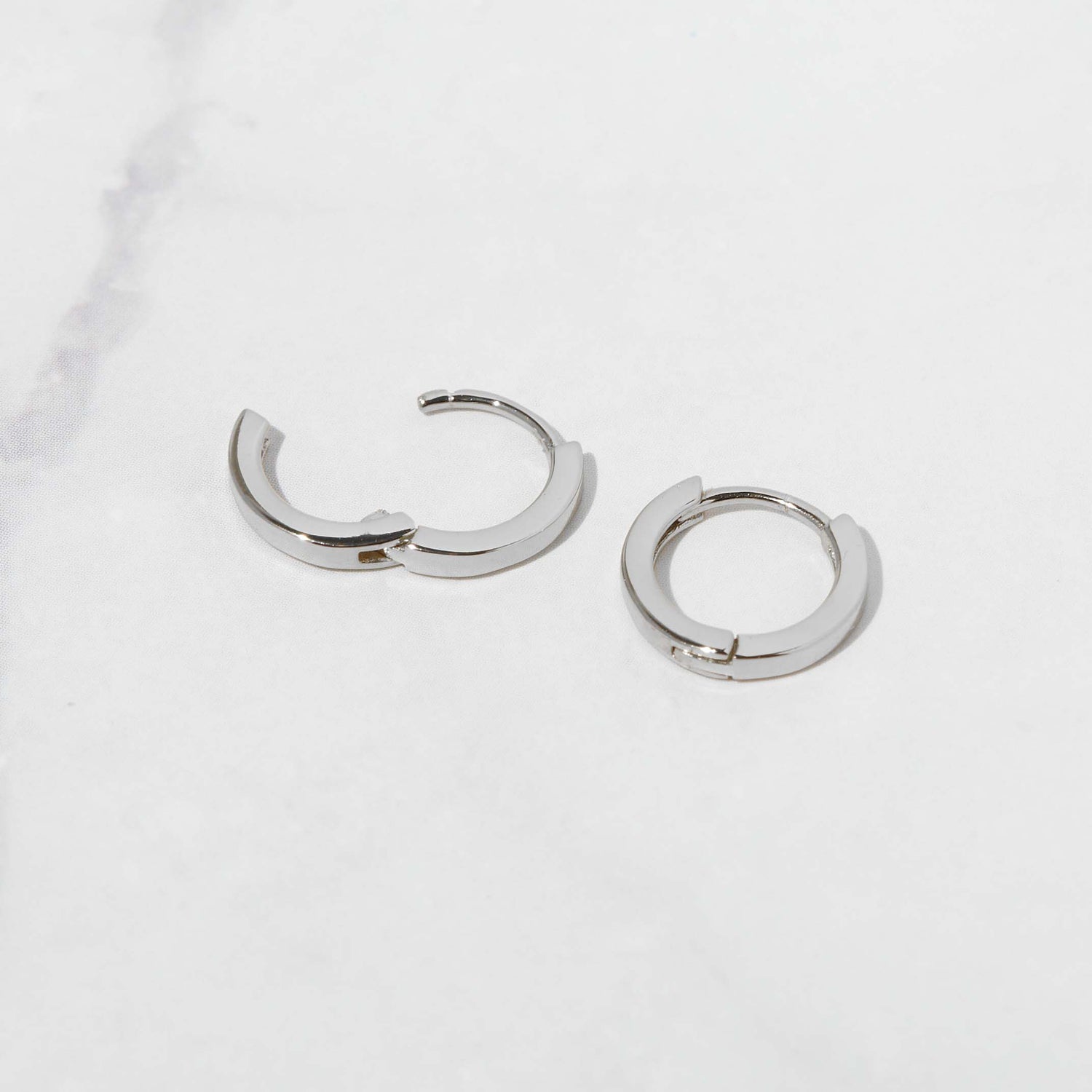 9mm Plain Huggie Hoops