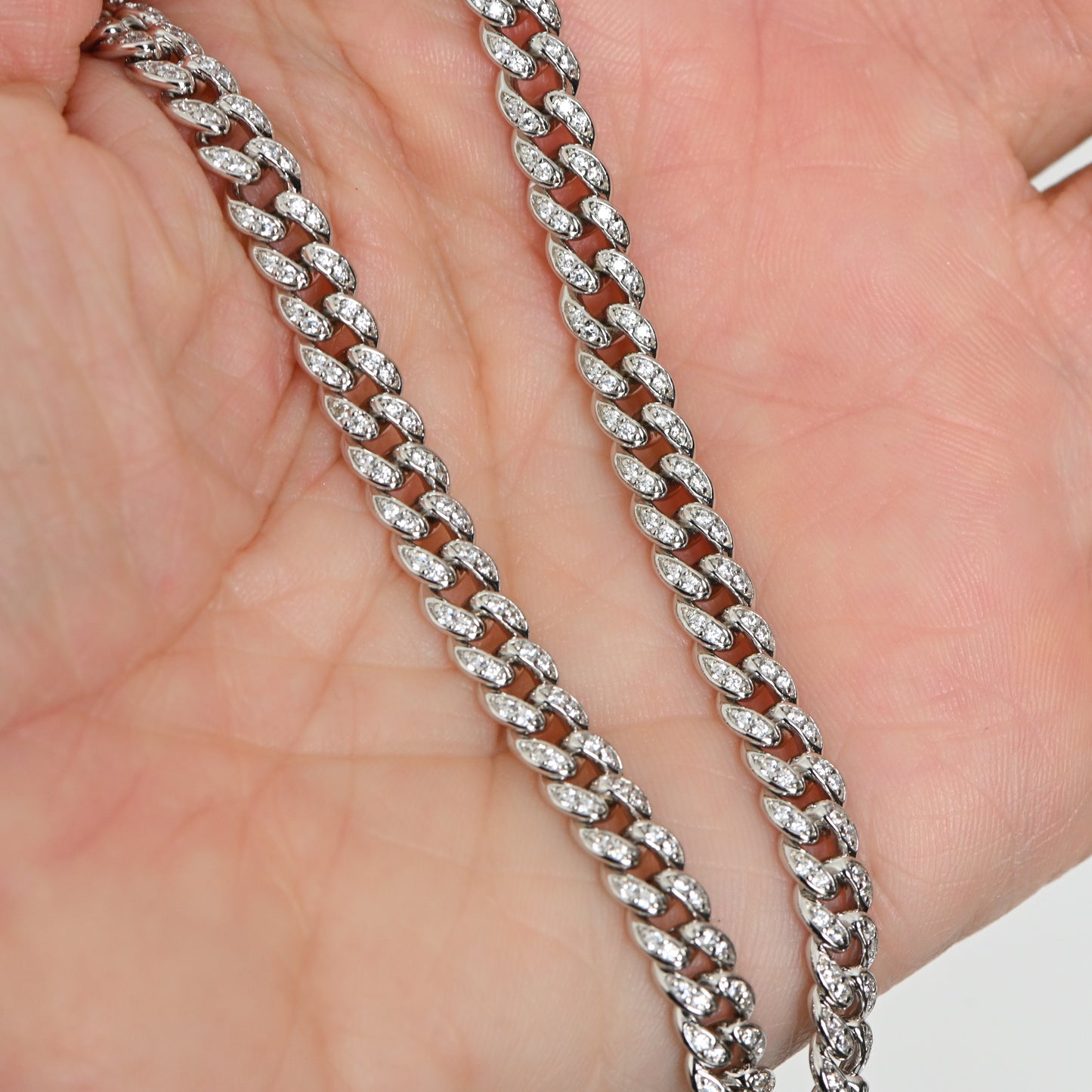 Pavé Chain Link Necklace