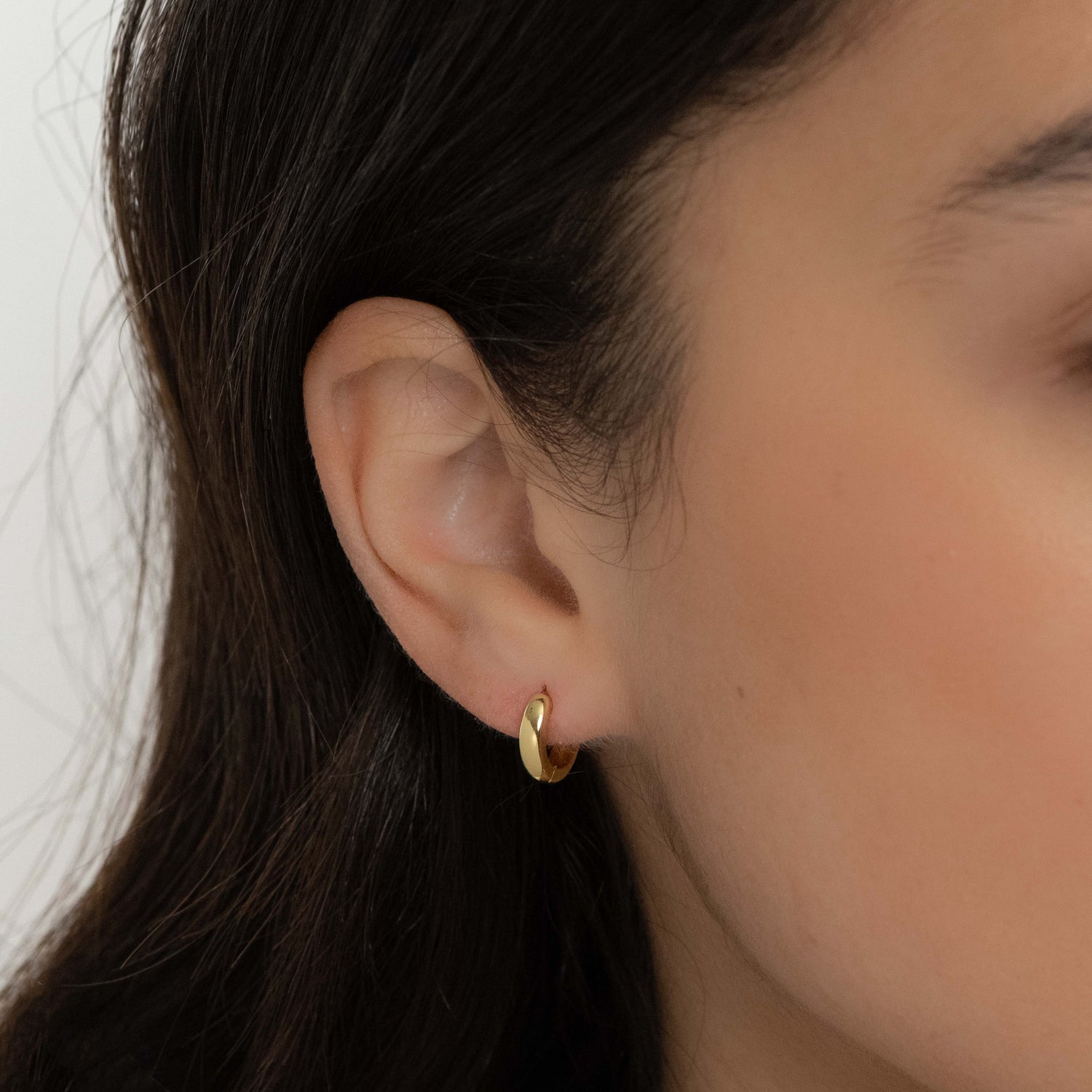 Minimalist Huggie Hoops