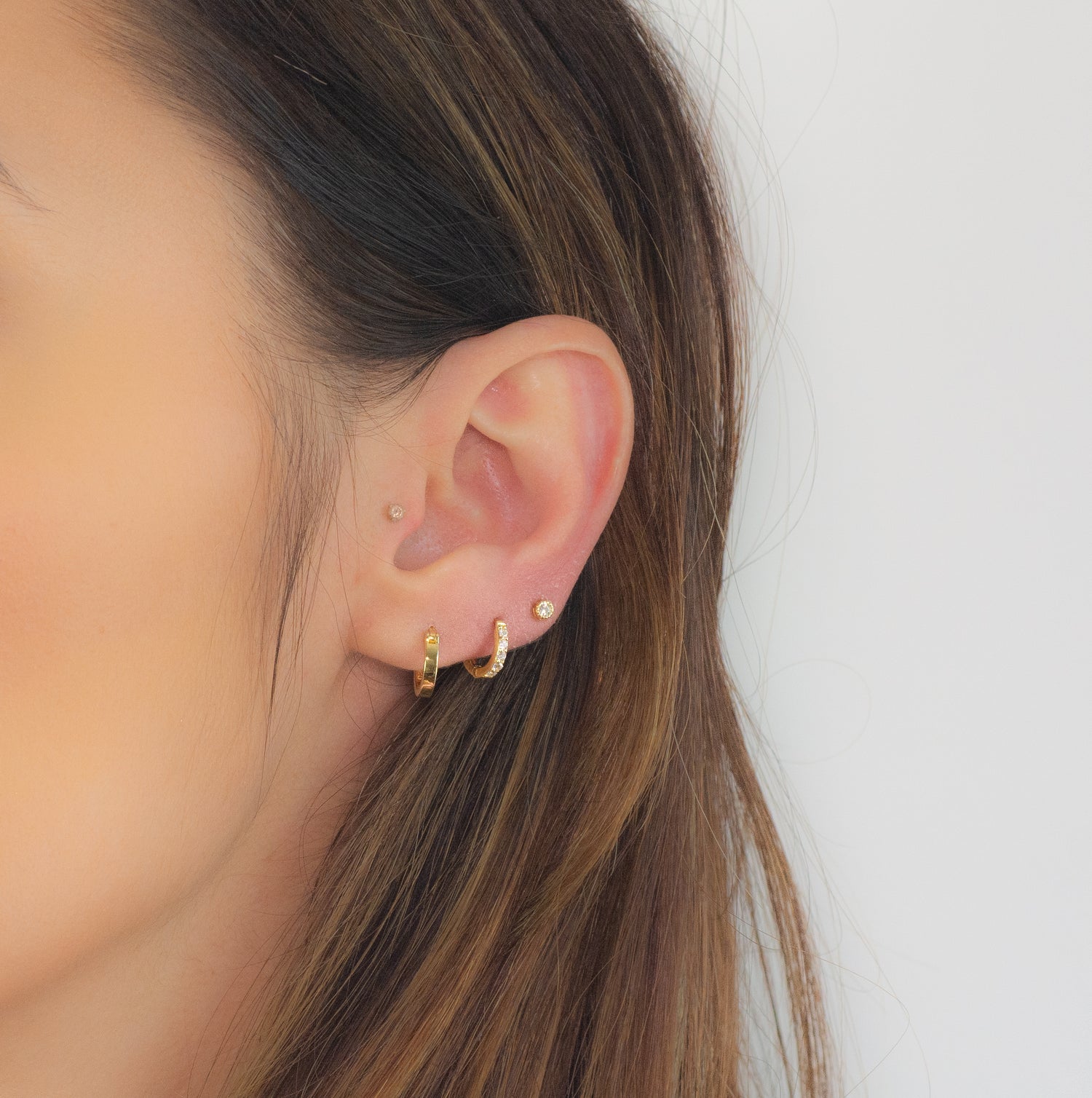 8mm Small Flat Hoops