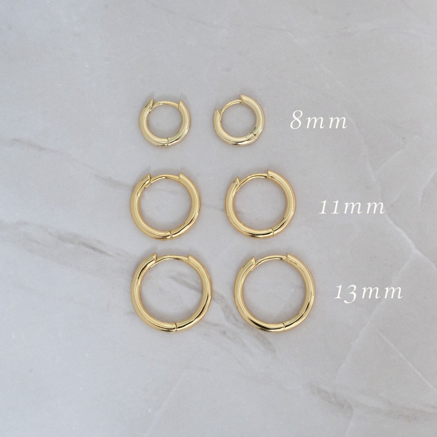 3 Hoop Earrings Set