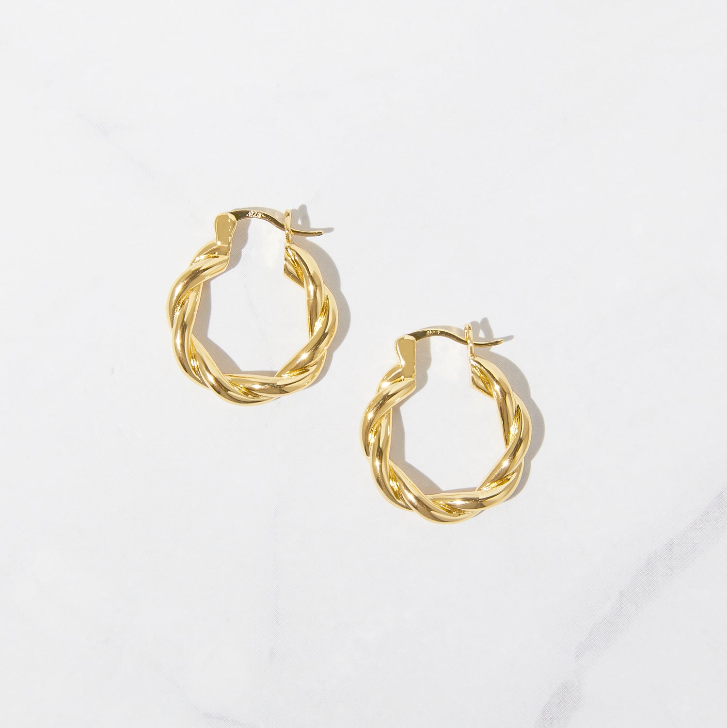 20mm Spiral Hoop Earrings