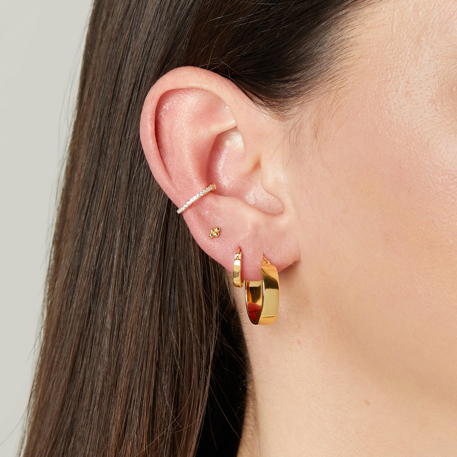 Single CZ Ear Cuff